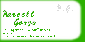 marcell gorzo business card